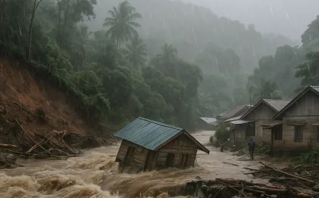 Hujan Deras di Sinjai Picu Banjir Bandang dan Longsor, Satu Rumah Hanyut, Perkampungan Terisolir