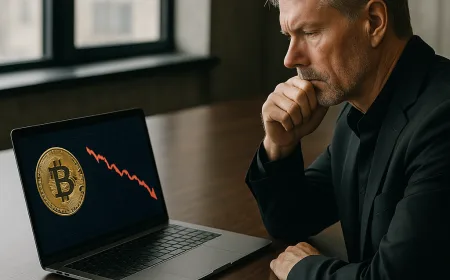Saham Strategy milik Michael Saylor turun setelah penjualan Bitcoin pertama sejak 2022