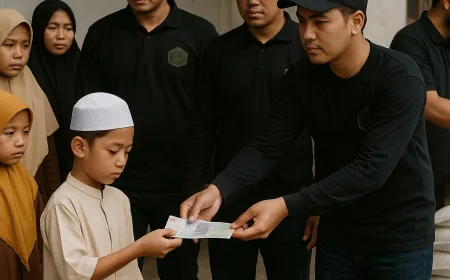 234 SC Pontianak Gelar Bakti Sosial Ramadan dengan Bagikan Sembako dan Santuni Anak Yatim