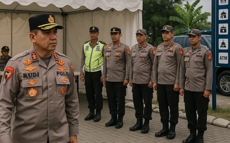 Kapolda Jabar Tinjau Kesiapan Pos Pelayanan Rest Area Tol Cipali di Polres Subang