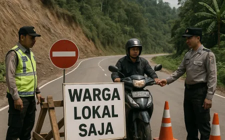 Pembatasan Akses Jalan Rawan Longsor di Malalak dan Balingka, Hanya Warga Lokal yang Bisa Lewat