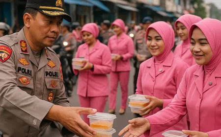 Kapolres Singkawang dan Bhayangkari Bagikan 300 Takjil Gratis di Ramadan 1447 H