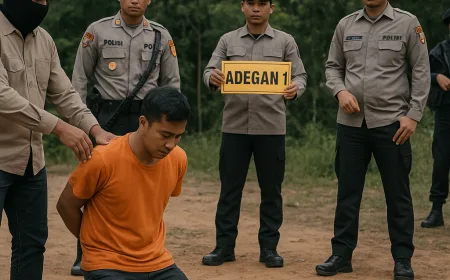 Polisi Rekonstruksi Pembunuhan di Crown Hill dengan Delapan Adegan Kunci