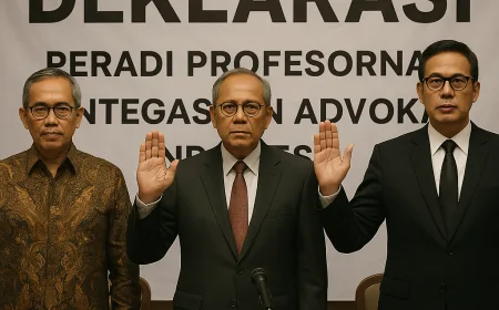 Peradi Profesional Deklarasi oleh Tiga Profesor Hukum, Tegaskan Integritas Advokat Indonesia