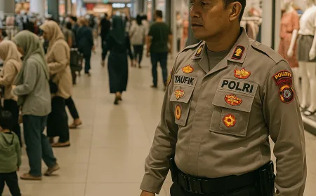 Polsek Bandung Tingkatkan Patroli di Pusat Perbelanjaan Antisipasi Kejahatan Ramadhan