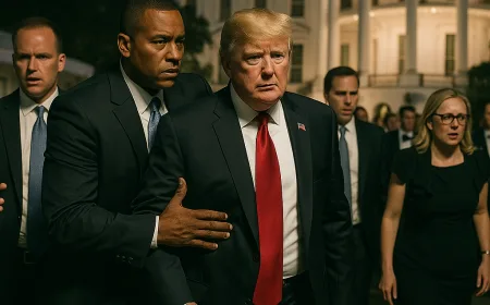 Donald Trump Dievakuasi Setelah Suara Letusan di Acara Gedung Putih