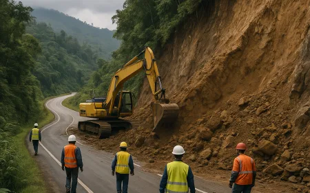 Longsor di Jalan Trans Papua: BBPJN Papua Sigap Tangani dan Buka Jalur Alternatif