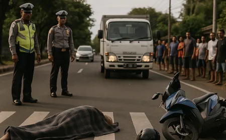 Kecelakaan di Jalan Raya Singaraja–Gilimanuk Tewaskan Lansia 84 Tahun di Pemuteran