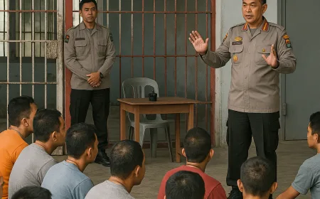 Sat Binmas Polres Tanah Karo Laksanakan Pembinaan dan Koordinasi di Rutan Kabanjahe