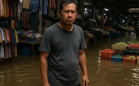 Banjir Berulang di Pasar Cipulir: Pedagang Tuntut Perbaikan Drainase Segera