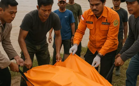 1 Siswa SD yang Hanyut Berpelukan di Sungai Musi Ditemukan, Kecelakaan Maut Atlet POPDA Beltim