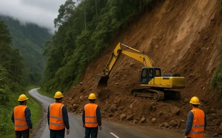 BBPJN Papua Tangani Longsor Trans Papua dan Operasikan Jalur Alternatif Penting