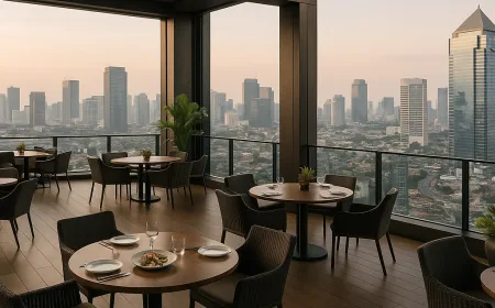 The 22nd Sky Lounge Trans Hotel Jakarta: Pemandangan dan Kuliner Eksklusif di Lantai 22