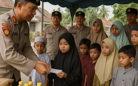 Alumni Diktukba Polri 2005 Pringsewu Rayakan Dua Dekade dengan Aksi Sosial Ramadan