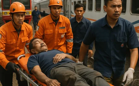 Korban Luka Kecelakaan Kereta di Stasiun Bekasi Timur Dibawa ke RS Terdekat