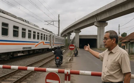 Solusi Kecelakaan Perlintasan Kereta Api: Pakar Usulkan Jalan Layang dan Terowongan di Surabaya