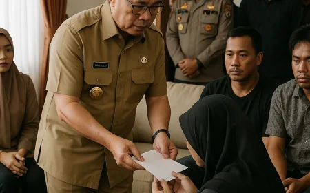 Gubernur Kalteng Berikan Santunan untuk Keluarga Korban Kecelakaan Usai CFN