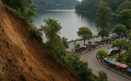 Longsor di Sisi Selatan Telaga Sarangan, Disbudpar Magetan Pastikan Wisata Tetap Aman