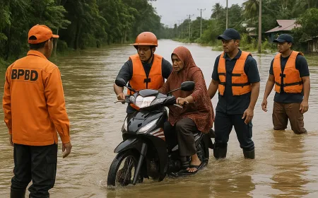 Jalan Lintas Provinsi di Nagan Raya Terputus Akibat Banjir 50 cm Setelah Hujan Deras