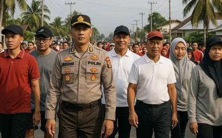 Polres Banggai Gelar Jalan Sehat dan Bakti Sosial Peringati Hari Buruh 2026