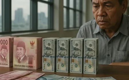 Rupiah Catat Rekor Terlemah di 17.308 per Dolar AS, Depresiasi Terus Berlanjut