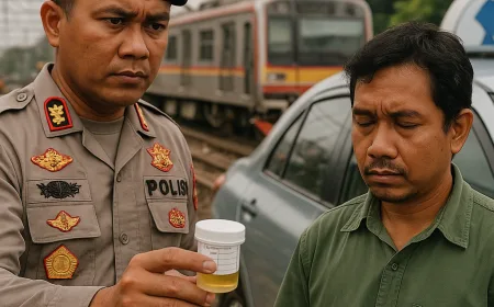 Polisi Ungkap Hasil Tes Urine Sopir Taksi Terlibat Kecelakaan KA Bekasi