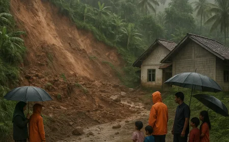Hujan Deras Sebabkan Tanah Longsor di Dusun Balekuwu, 5 KK Terpaksa Mengungsi