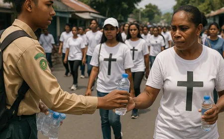 Aksi Sosial Siswa MTsN 1 Alor: Bukti Harmoni Antarumat Beragama di Alor