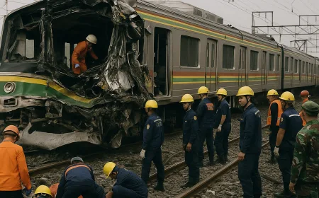 Kecelakaan Kereta di Bekasi Timur: 3 Orang Masih Terperangkap dan 7 Tewas