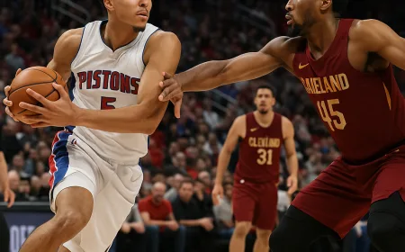 Pistons Cetak 31 Poin dari Turnover, Menang Dramatis atas Cavaliers di Gim 1 Playoff