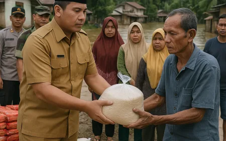 Pemprov Jambi Serahkan Bantuan Segera untuk Korban Banjir Sarolangun