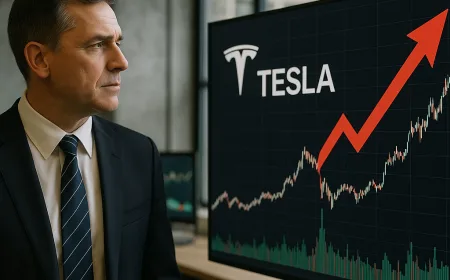 Saham Tesla Melonjak Setelah Laba Bersih Membaik 17% dari Tahun Lalu