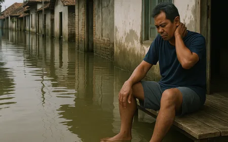 Banjir Rob di Tunggulsari Pati Bertahan Sebulan, Warga Keluhkan Gatal-gatal dan Susah Tidur