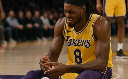Cedera Jarred Vanderbilt Perburuk Situasi Los Angeles Lakers di Semifinal NBA
