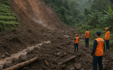 BPBD Magetan Laporkan 61 Bencana April 2026, Longsor Jadi Penyebab Utama