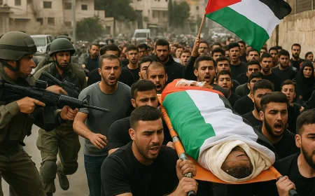 Pasukan Israel Serang Warga Palestina Saat Upacara Pemakaman di Tepi Barat