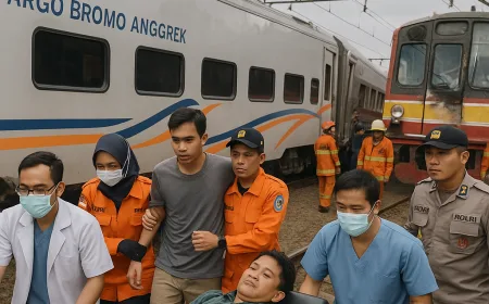 KAI Pastikan 81 Korban Luka Kecelakaan Argo Bromo Anggrek Sudah Pulang