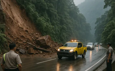 Longsor di Lembah Anai Sumbar Putus Total Jalur Padang-Bukittinggi