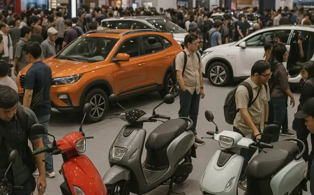 Pameran Otomotif Jakarta Fair Hall A: Banjir Promo, Motor Matik dan Mobil Listrik Jadi Daya Tarik Utama