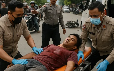 Biddokkes Polda Sulteng Sigap Beri Pertolongan Cepat Korban Kecelakaan di Palu