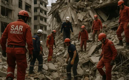 Pencarian Korban Gempa Venezuela: Tim SAR Berjuang di Reruntuhan Caracas