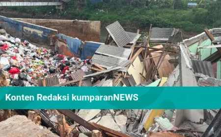 Kondisi Rumah Ambruk Akibat Longsor Benhil: Puing Masih Berserakan