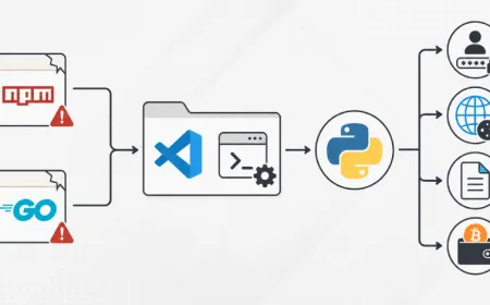 Paket npm dan Go Bajakan Gunakan Tugas VS Code untuk Sebar Infostealer Python