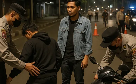 Polsek Tebet Gelar Operasi Cipta Kondisi Cegah Begal, Curanmor, dan Narkoba