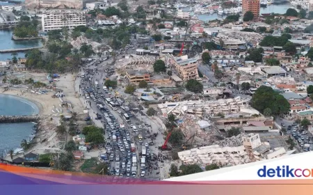 Kerusakan Gempa La Guaira Terungkap dari Udara, Bangunan Hancur Parah
