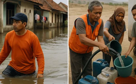 BNPB Catat Banjir dan Kekeringan Melanda Sejumlah Wilayah, Ribuan Jiwa Terdampak