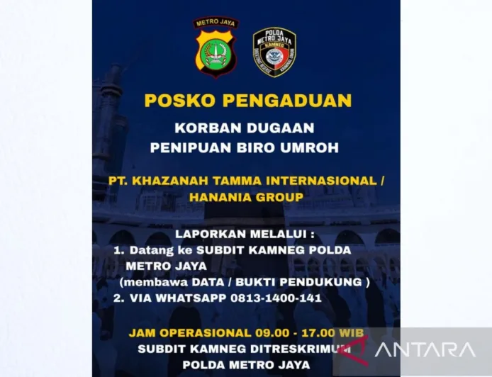 Kriminal kemarin, penipuan WO Rp2,6 miliar hingga penipuan umrah