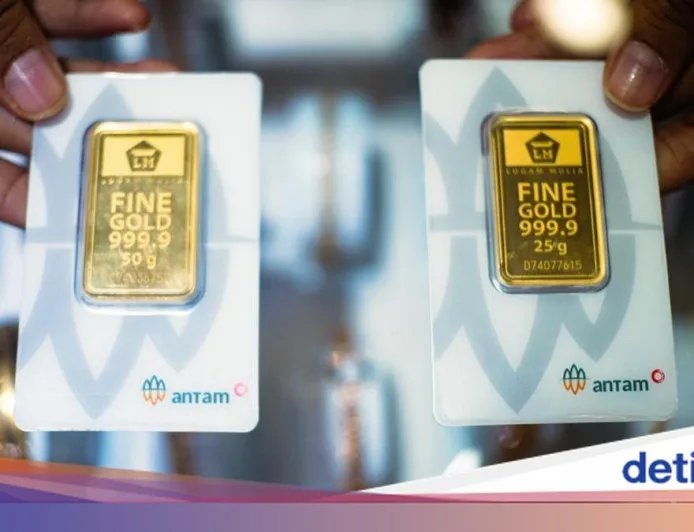 Harga Emas Antam Hari Ini Lompat Jadi Segini