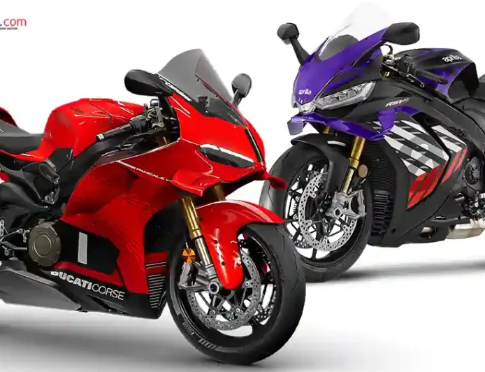 Ducati Panigale V4 S vs Aprilia RSV4 Factory: Superbike Italia Sama-Sama Bermesin V4