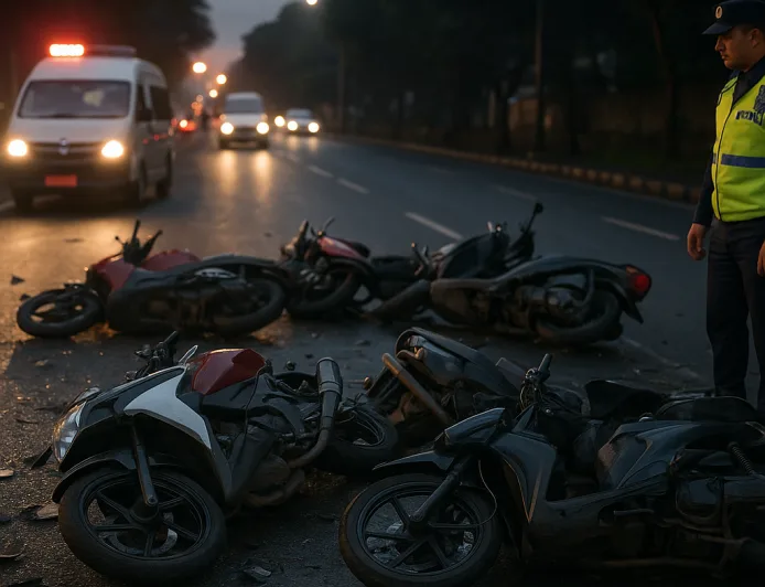 Kecelakaan Beruntun Lima Motor di Jalan Pajajaran Bogor, Satu Pengendara Tewas di Tempat